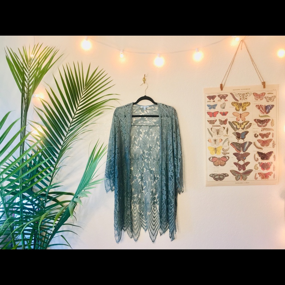 She and sky Lace kimono